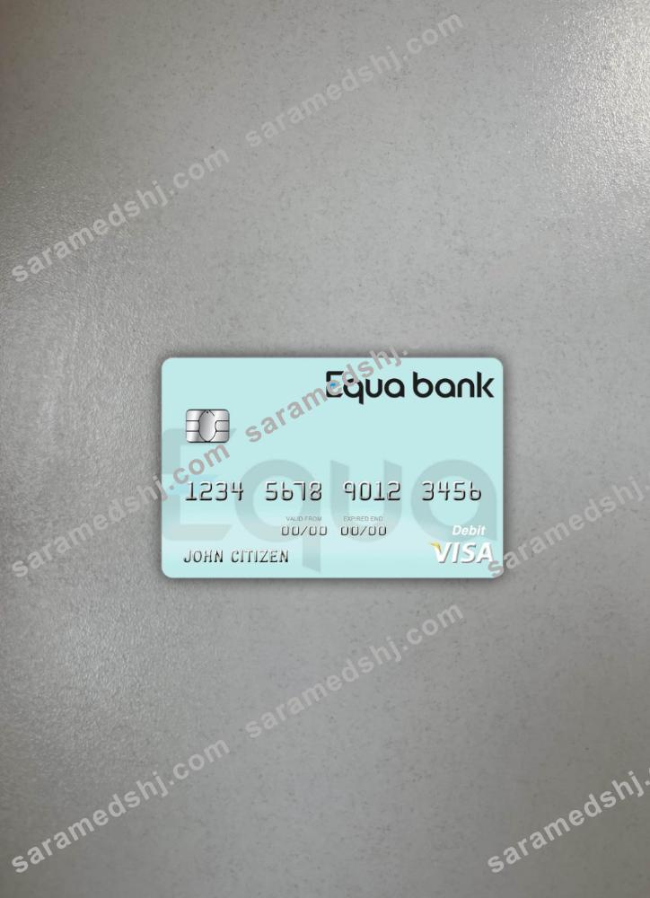 Czech Equa Bank visa debit card photolook front